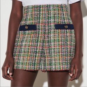 Sandro tweed short NWT size 34